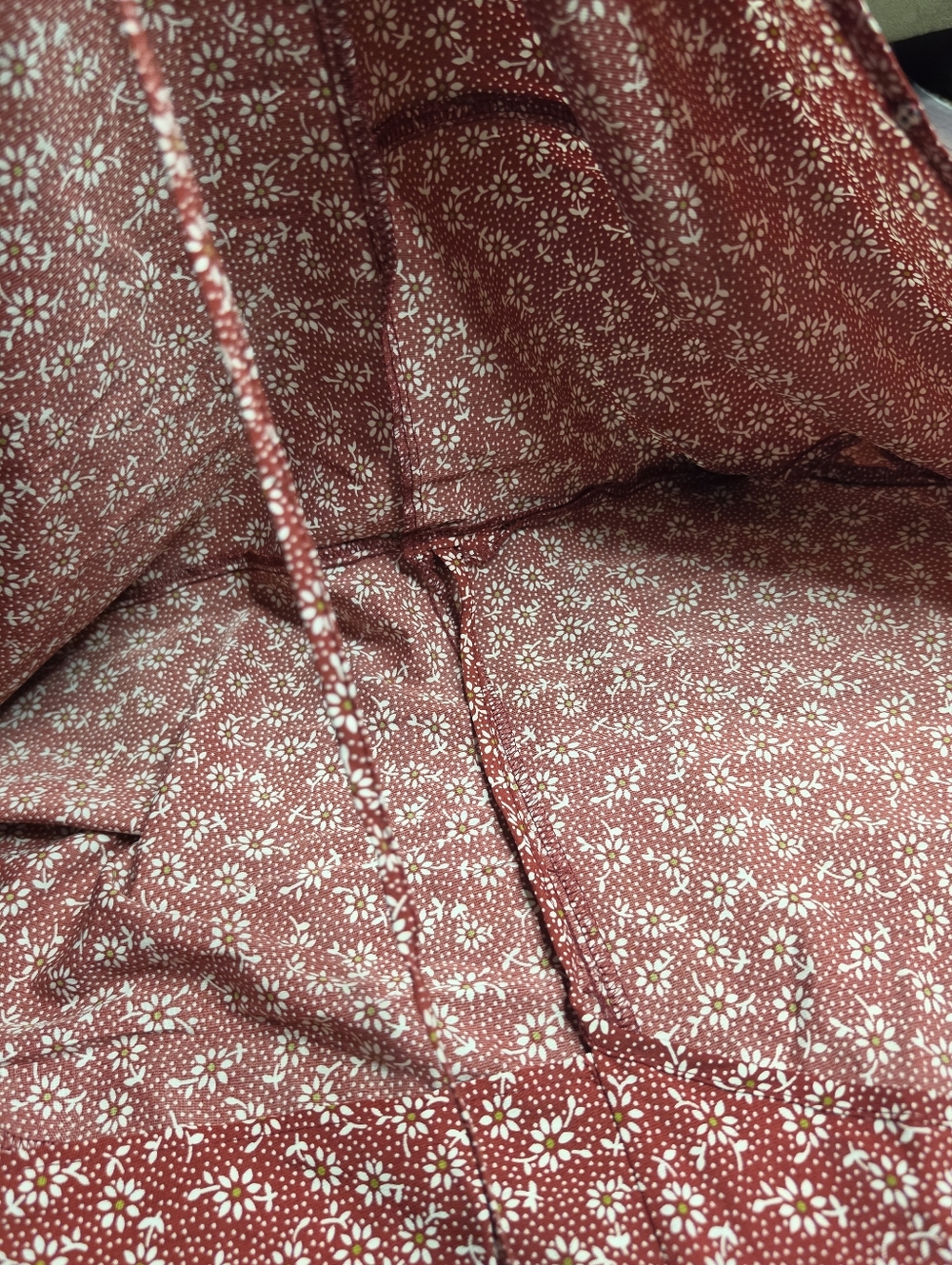 Midi Wrap Dress in Burgundy Floral - Picture 6 of 9